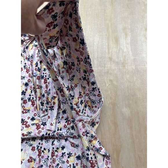 Free People Vibe Check Tie Waist Jumpsuit Tea Ditsy Print Size XS NWTs $148 - Picture 8 of 9